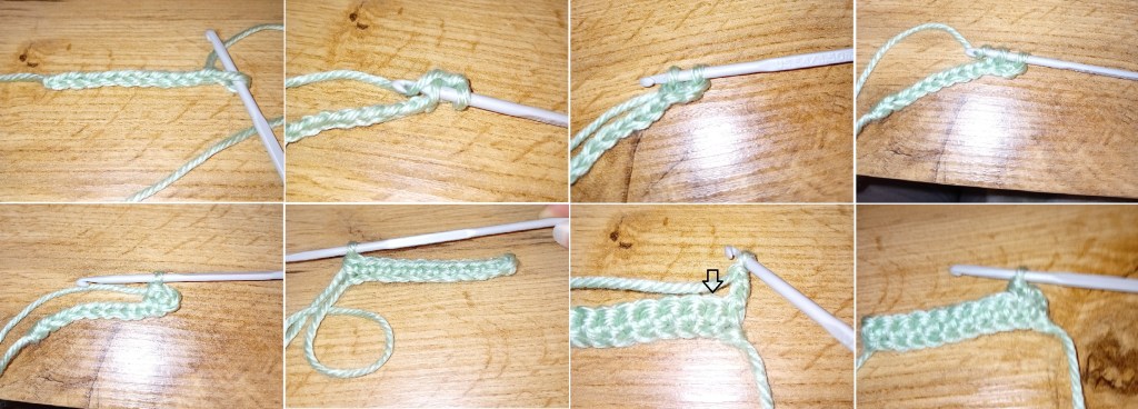 Step by step introduction to single stitches